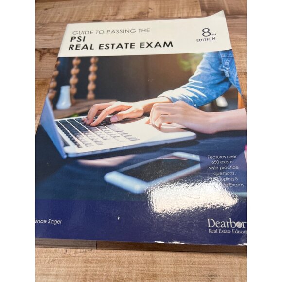 Guide To Passing The PSI Real Estate Exam 8th Edition By Lawrence Sager - Picture 1 of 3